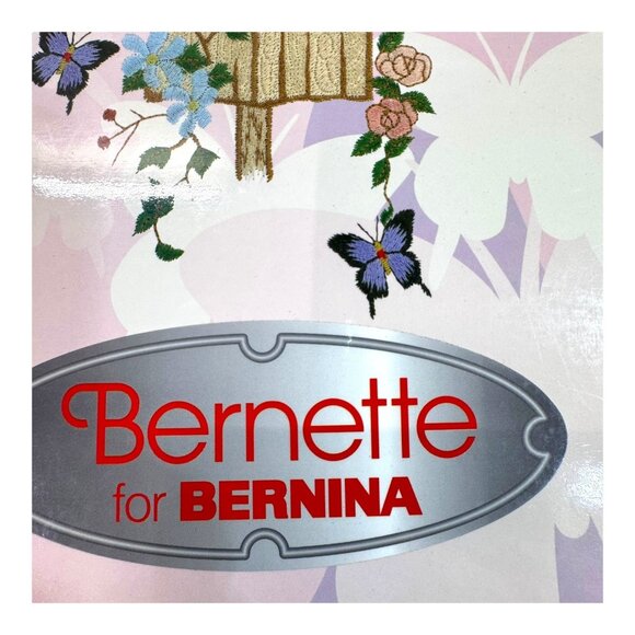 Bernette No.47 Embroidery Design Set Floral & Butterfly Patterns For Bernina - Picture 2 of 7